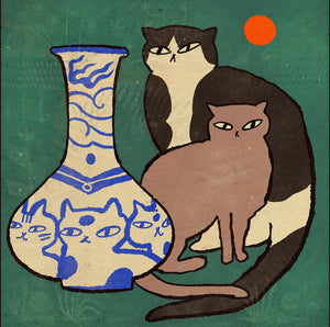 Cat still life