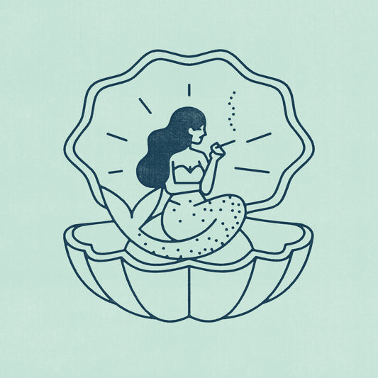 Real mermaid smoke seaweed