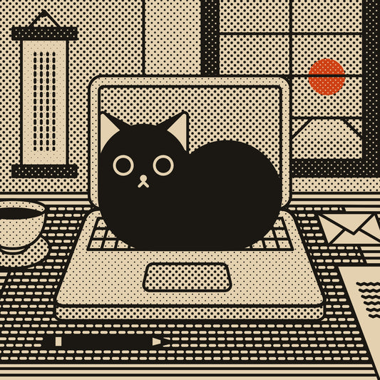 Cat at work