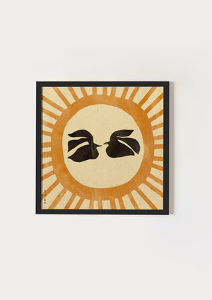 Birds under the soltice sun