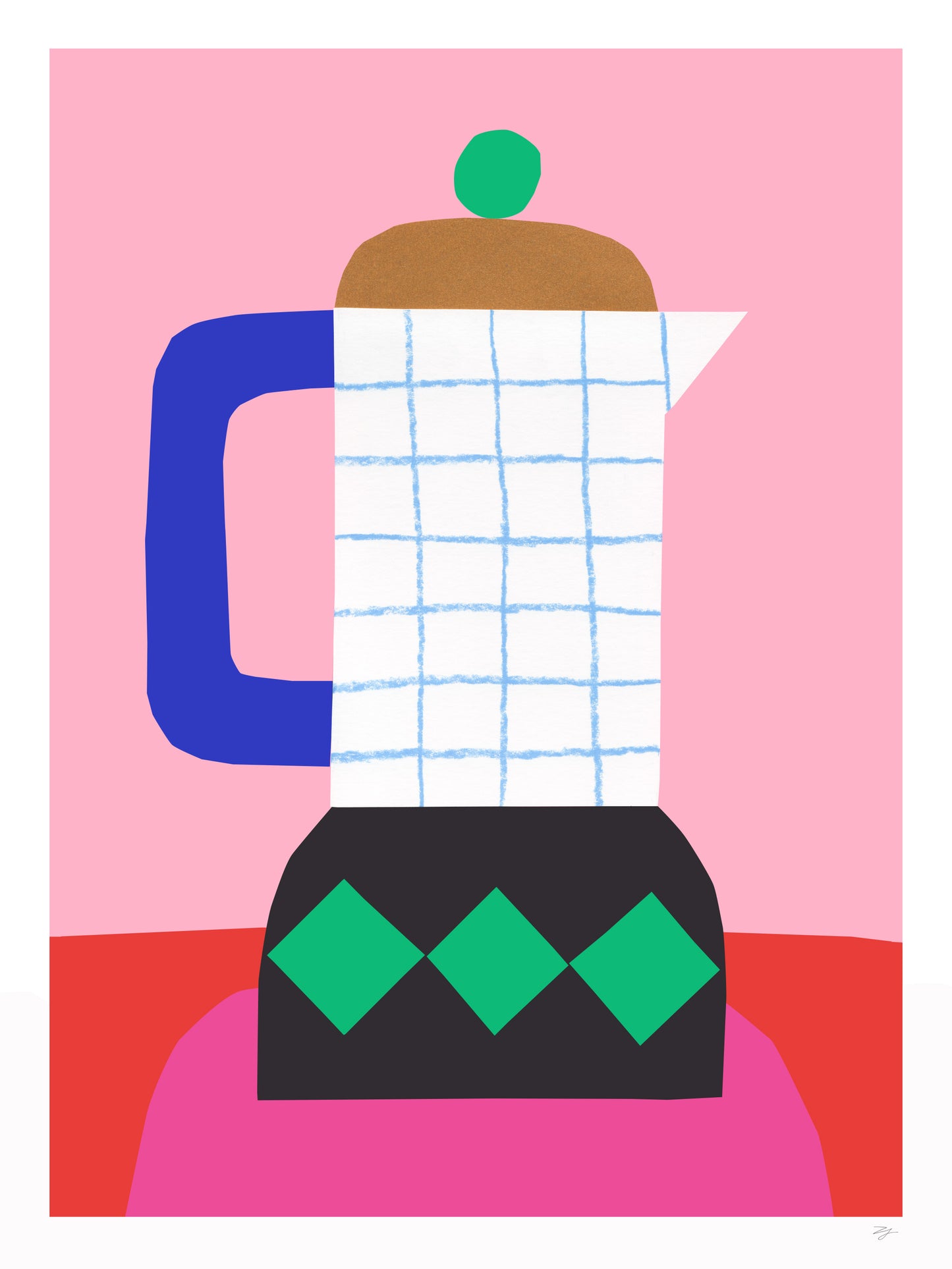 Checkered coffee maker