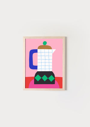 Checkered coffee maker