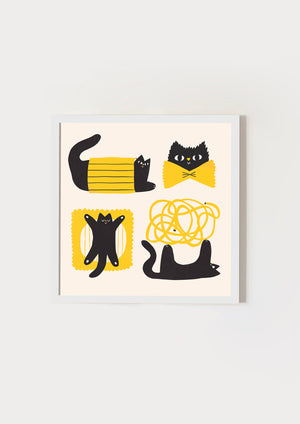 Pasta cat white
