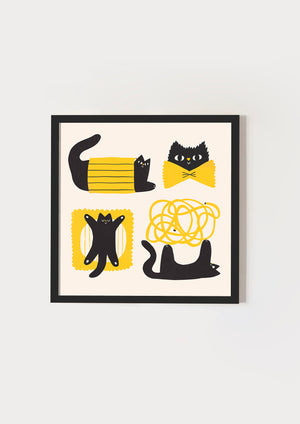 Pasta cat white