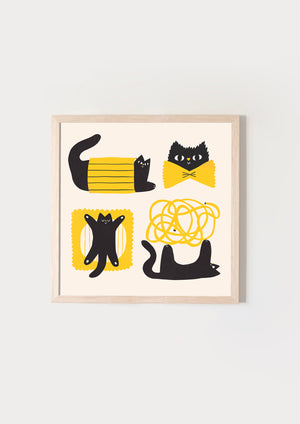 Pasta cat white