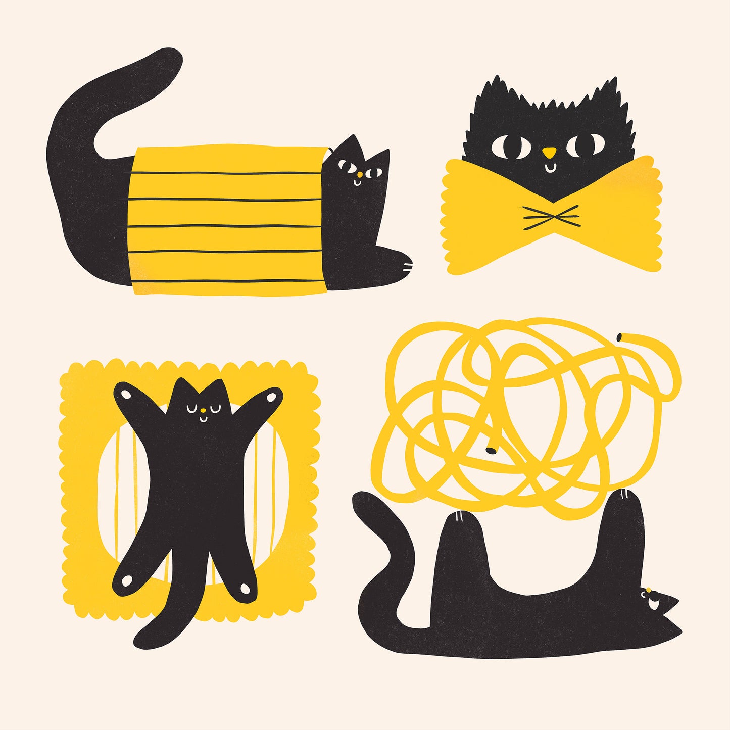 Pasta cat white