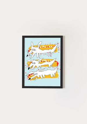 Angry hotdogs